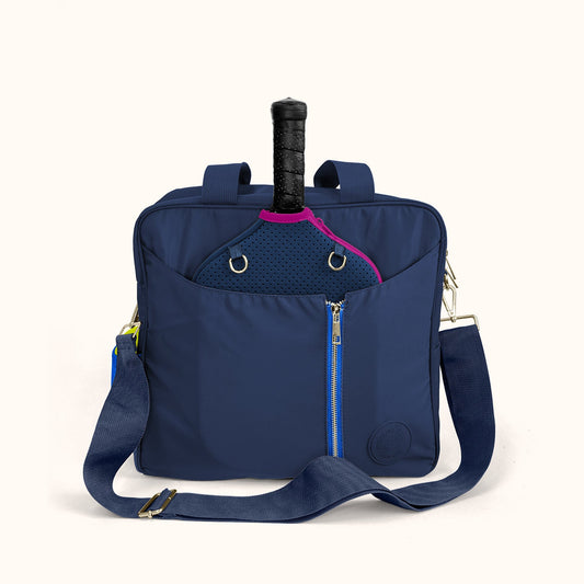 3-in-1 Pickleball Bag – Tote, Crossbody, Backpack | Navy