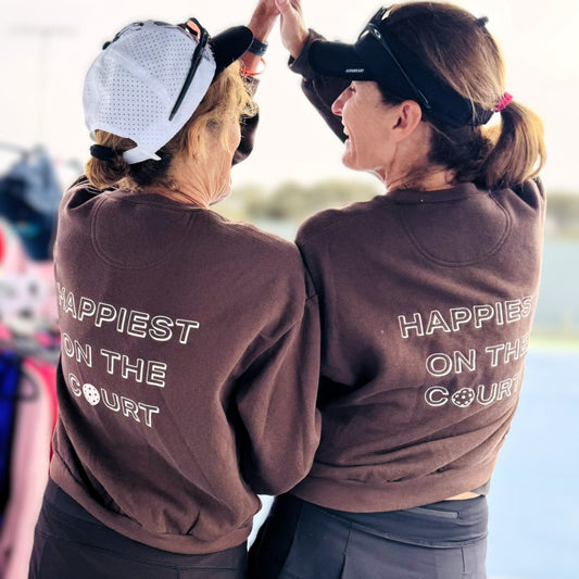 Pickleball Sweatshirt - Happiest on the Court