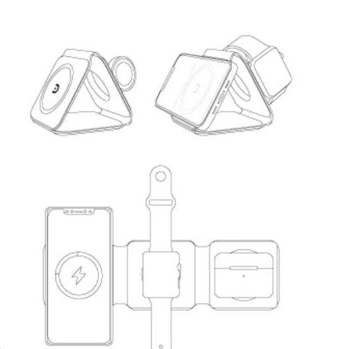 3-in-1 Charging Mat - Paddle Design White