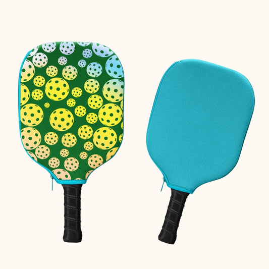 Pickleball Paddle Cover - Bubble Green