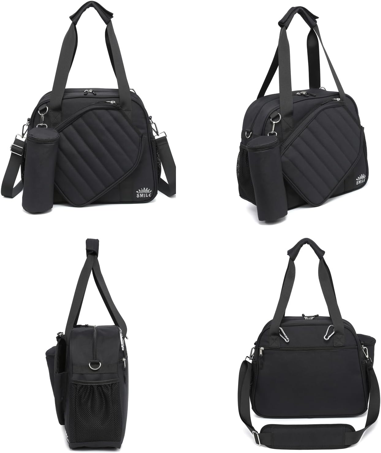 Crossbody Pickleball Bag 3-Piece Set - Waterproof Tote with Ice Bag & Ball Bag