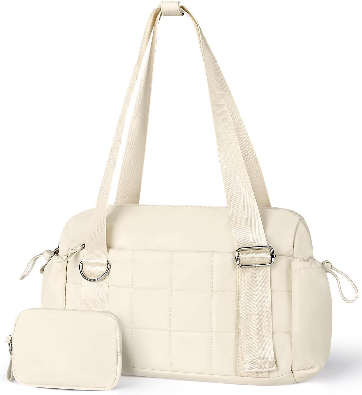 Puffy Mini Gym Bag - Water-Resistant Sports Duffel - Pink