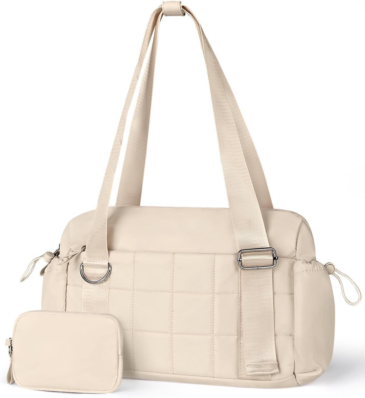 Puffy Mini Gym Bag - Water-Resistant Sports Duffel - Pink