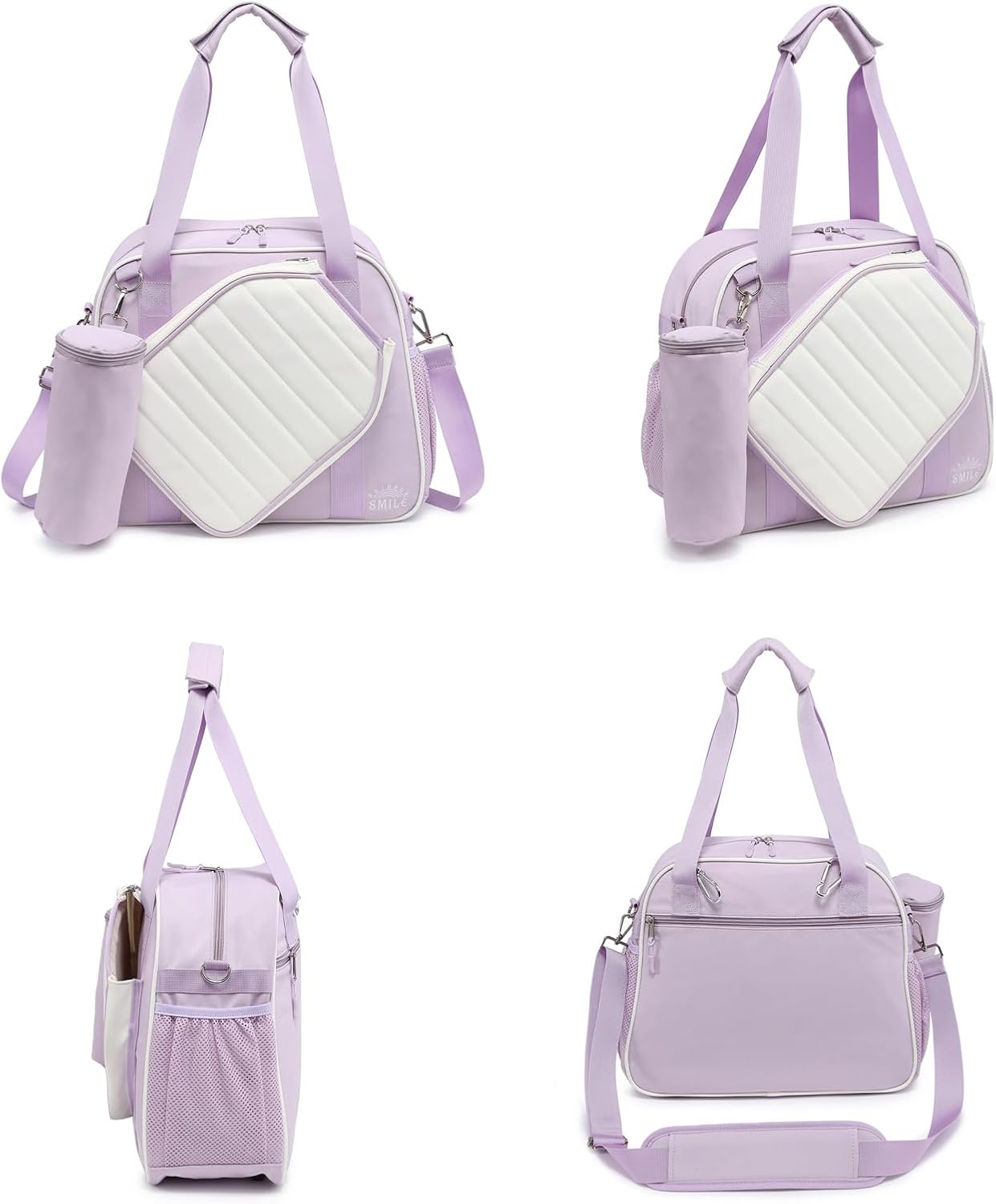 Crossbody Pickleball Bag 3-Piece Set - Waterproof Tote with Ice Bag & Ball Bag