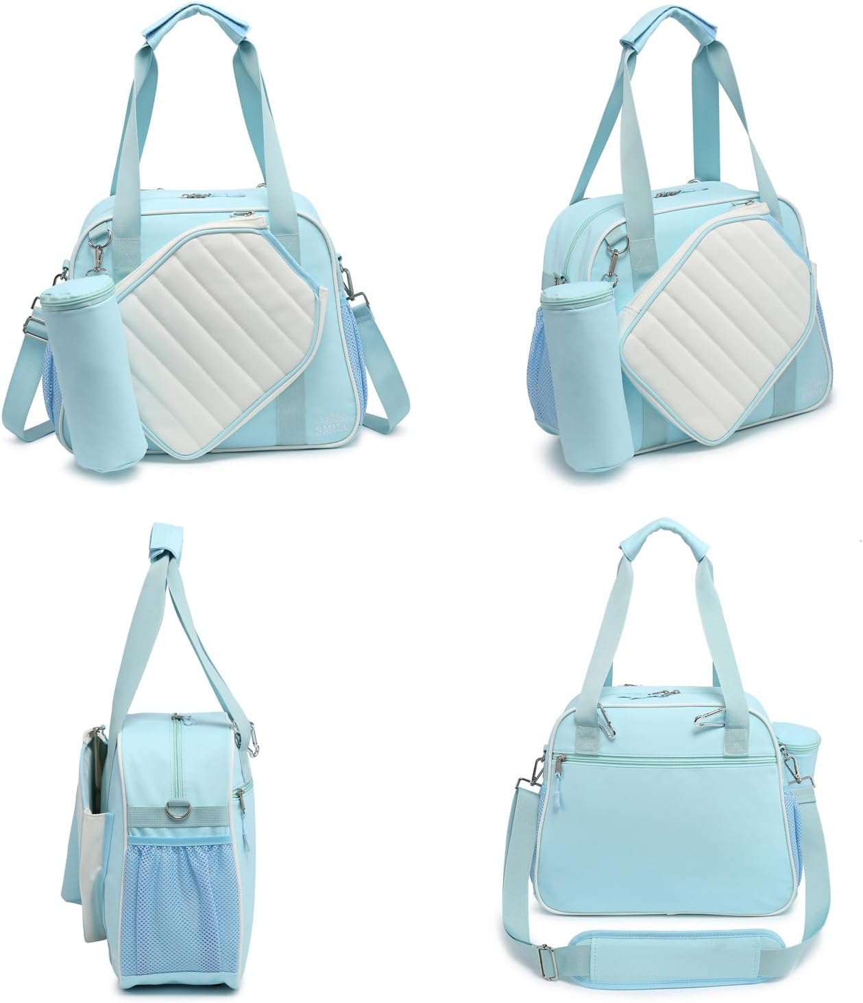 Crossbody Pickleball Bag 3-Piece Set - Waterproof Tote with Ice Bag & Ball Bag