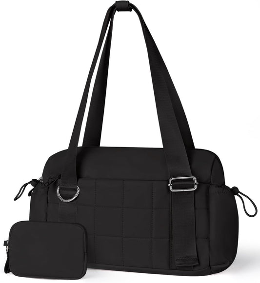 Puffy Mini Gym Bag - Water-Resistant Sports Duffel - Pink