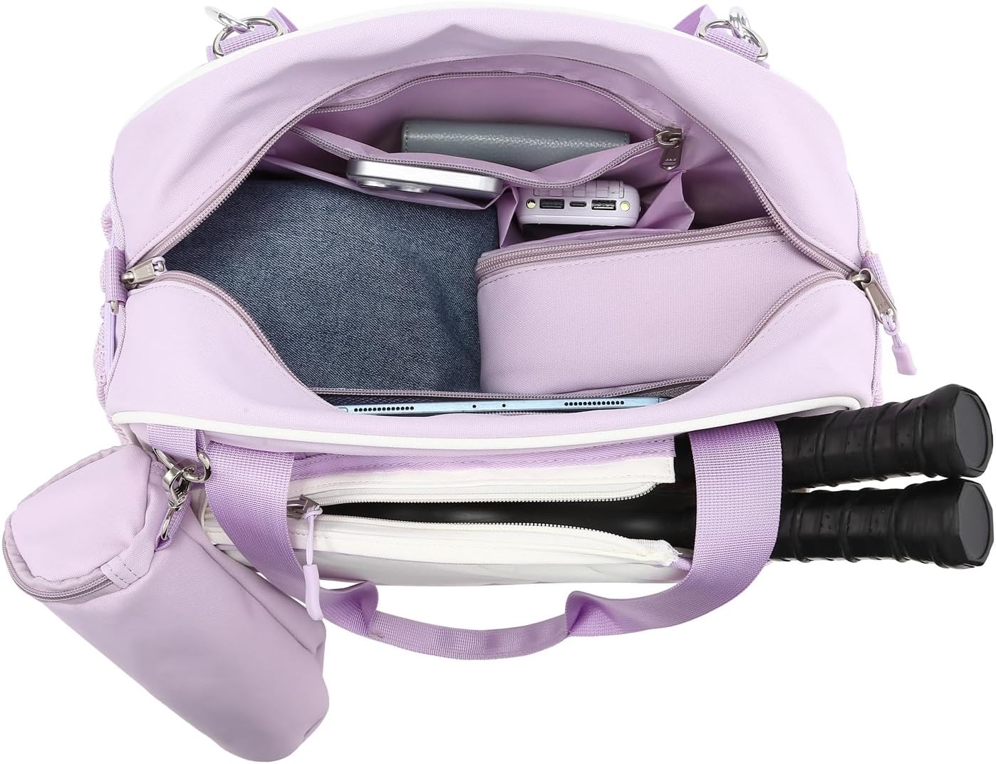 Crossbody Pickleball Bag 3-Piece Set - Waterproof Tote with Ice Bag & Ball Bag