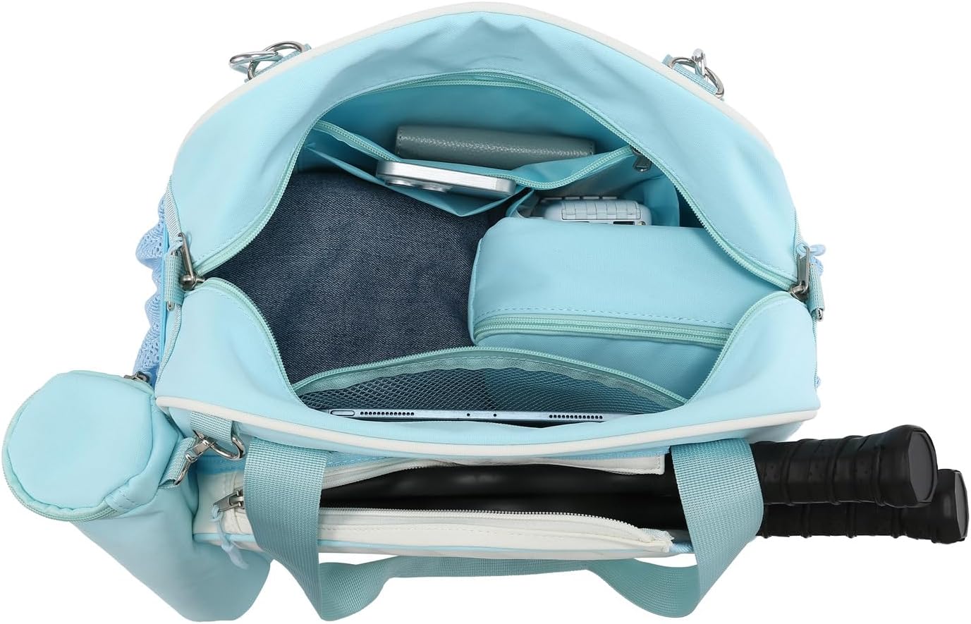 Crossbody Pickleball Bag 3-Piece Set - Waterproof Tote with Ice Bag & Ball Bag