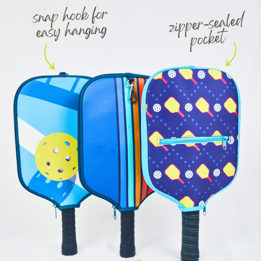 Pickleball Paddle Cover with Storage – Pickle Power