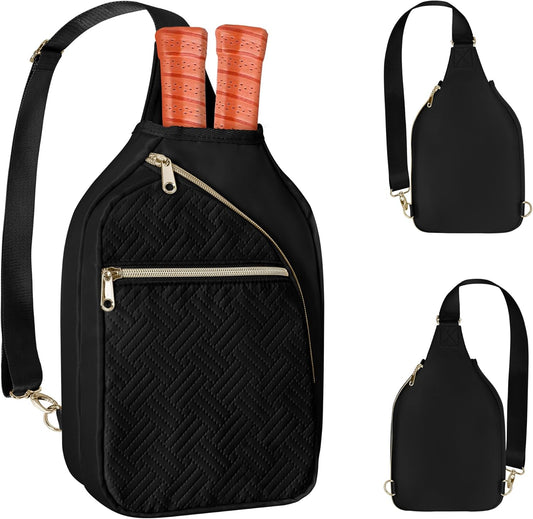 Pickleball Sling Bag - Holds 2 Paddles