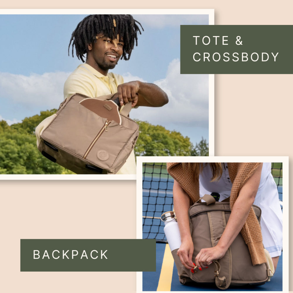 3-in-1 Pickleball Bag – Tote, Crossbody