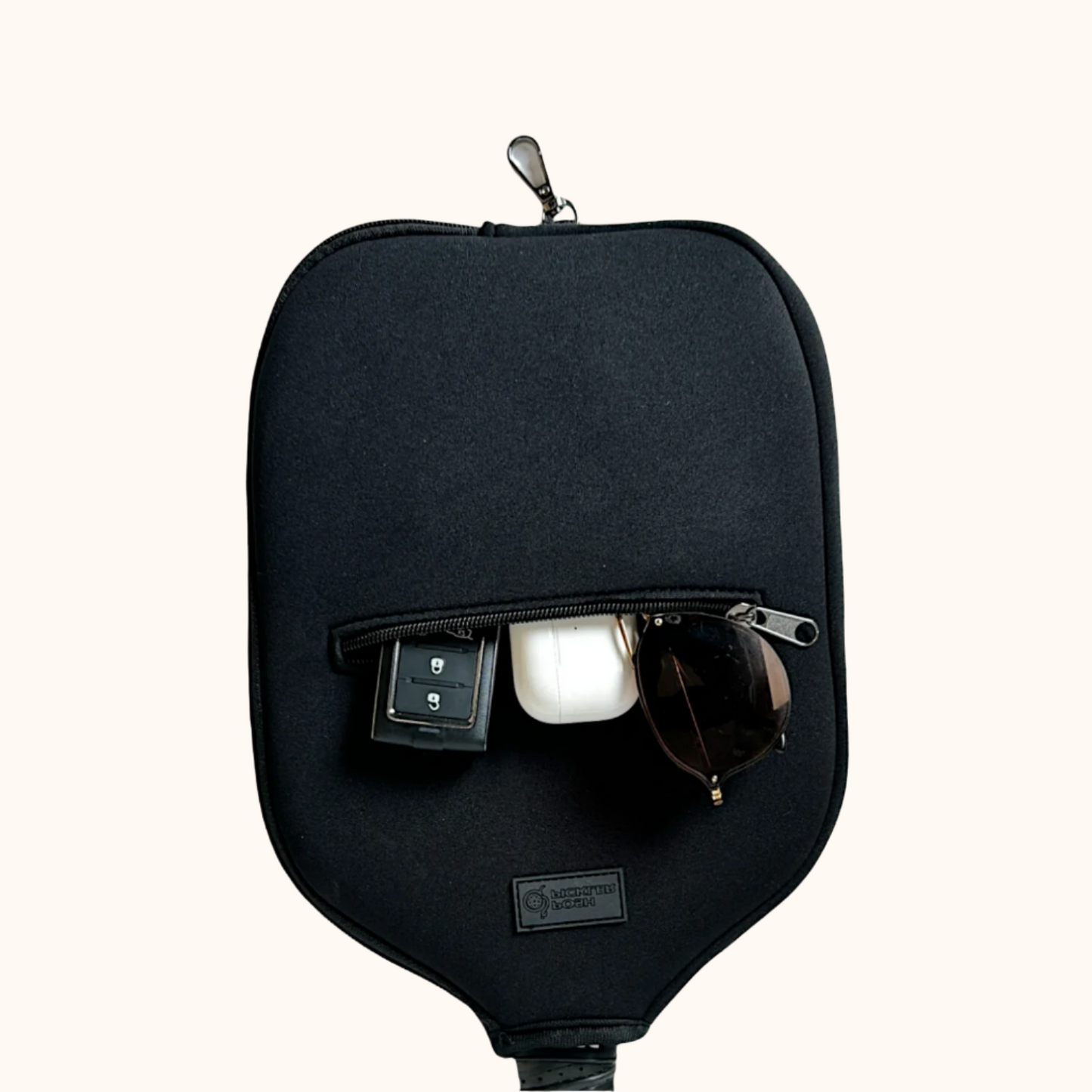 Crossbody Pickleball Paddle Cover - Black