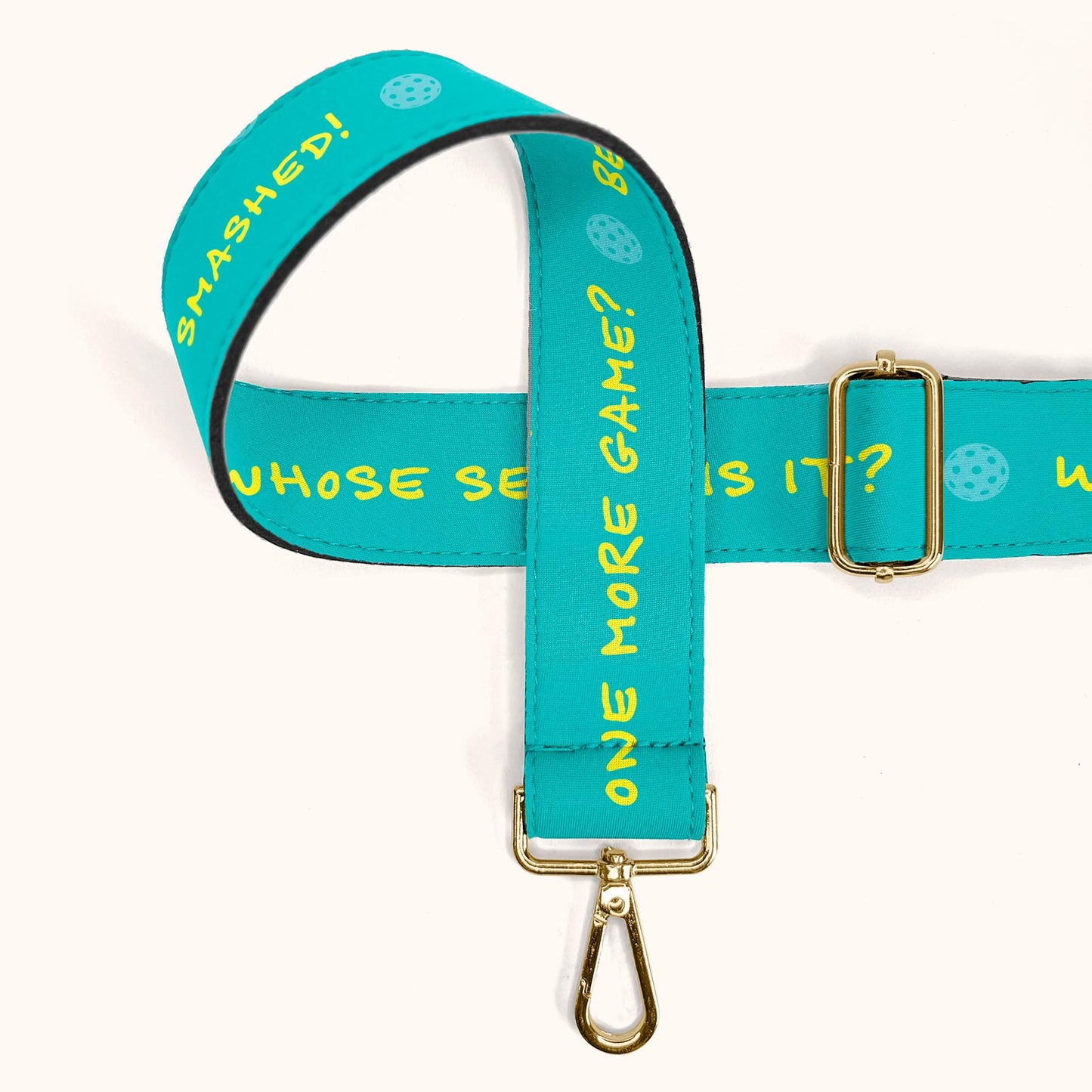 Interchangeable Clip-on Bag Straps - Pickleball designs