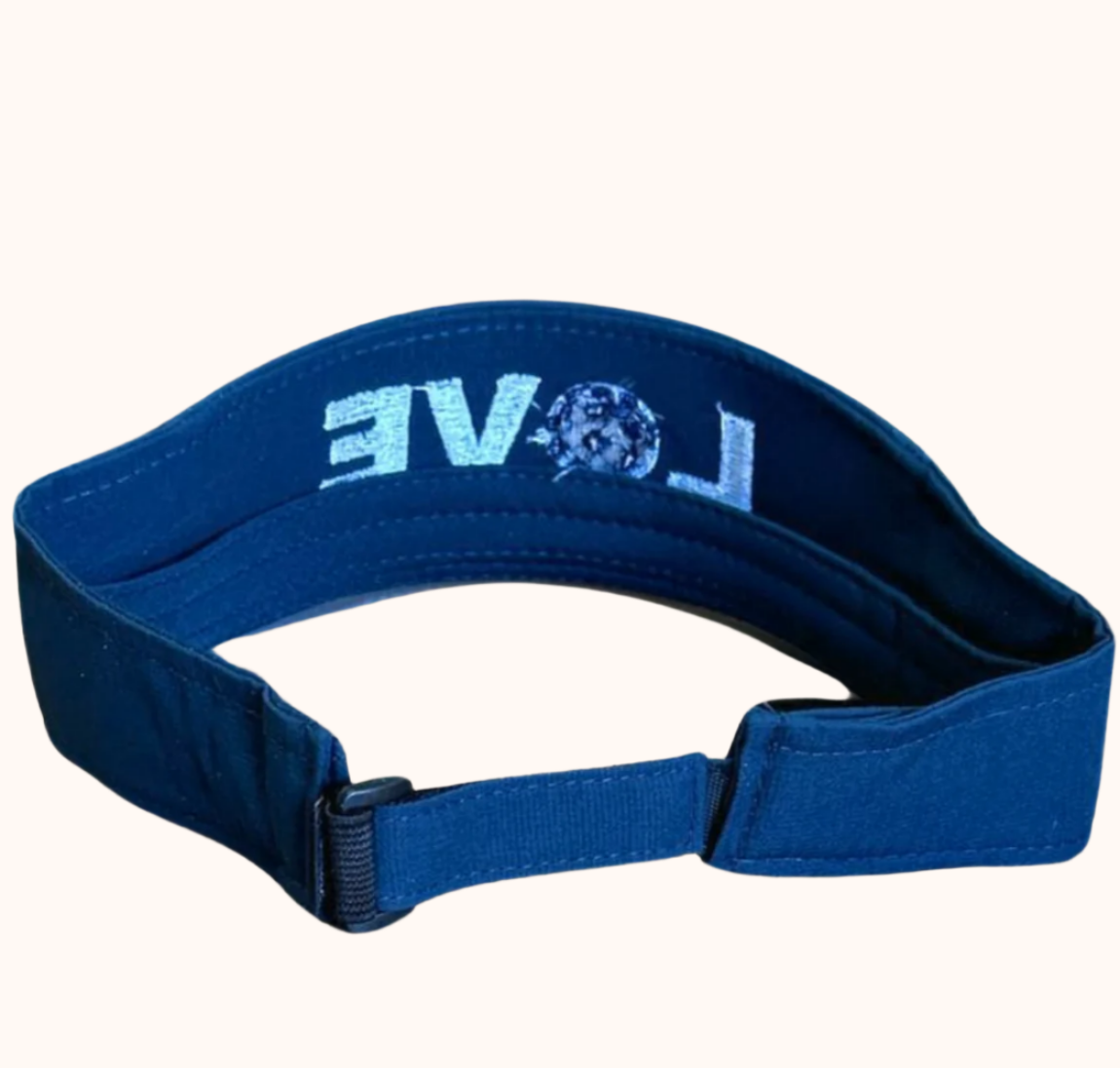 Visor with Pickleball Love Design - Blue
