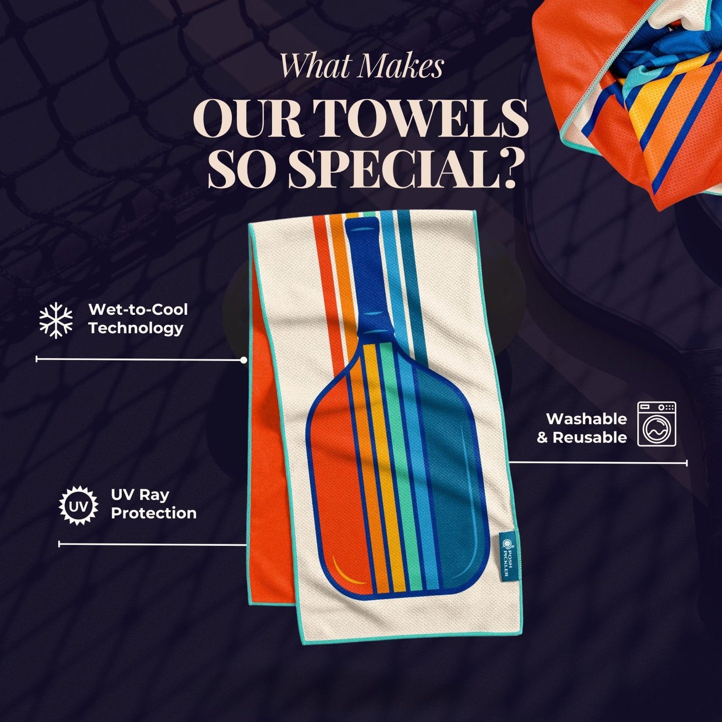 Pickleball Cooling Towel | Vintage Victory
