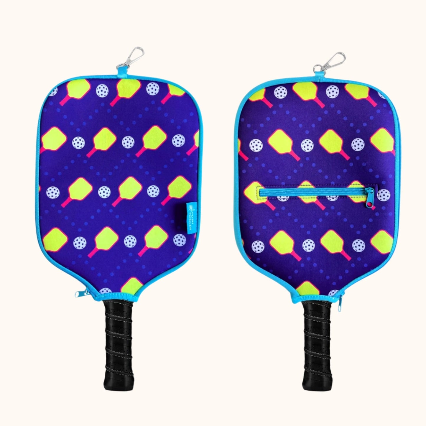 Pickleball Paddle Cover with Storage - 5 designs