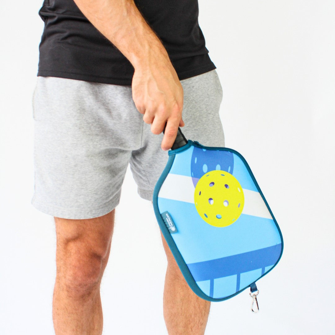 Pickleball Paddle Cover with Storage - Shadow Court