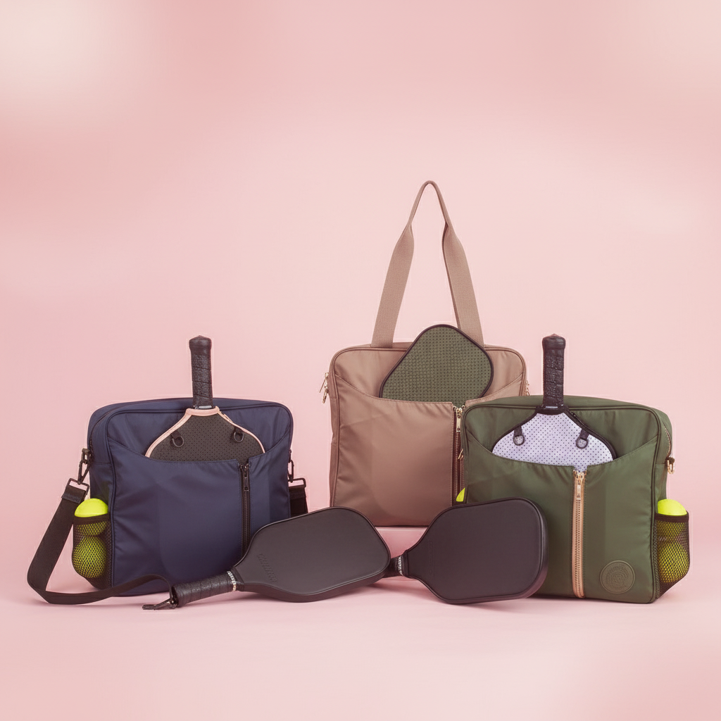 Girly Pink Pickleball Bags Collection Banner