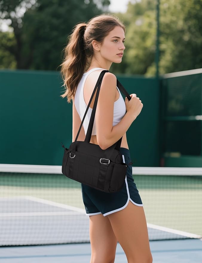 Puffy Mini Gym Bag - Water-Resistant Sports Duffel - Pink