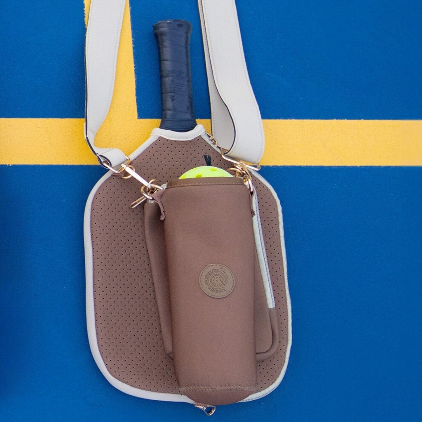 Pickleball Crossbody Gift Set – 3 Piece Bundle in Brown